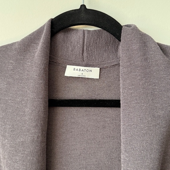 Aritzia Babaton Lance Long Sleeve Cardigan - Grey - Picture 3 of 7